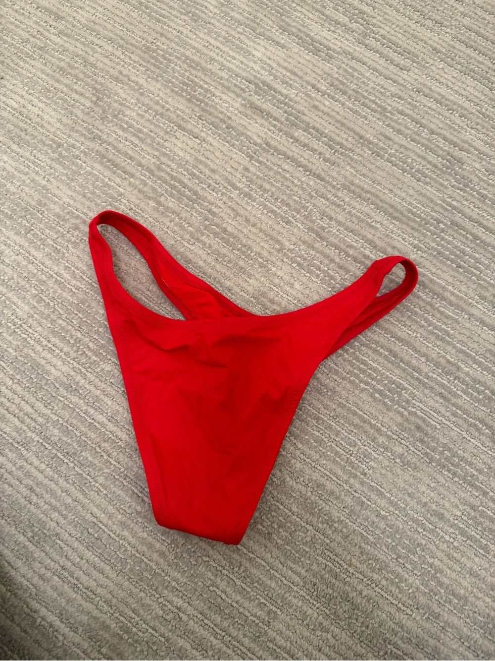 SKIMS Red Twist-Front Bikini Top